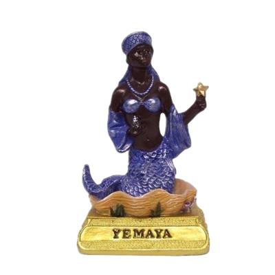 China Europe Resin Yemaya Santeria Statue Figurine Religious Souvenir Home Decor for sale