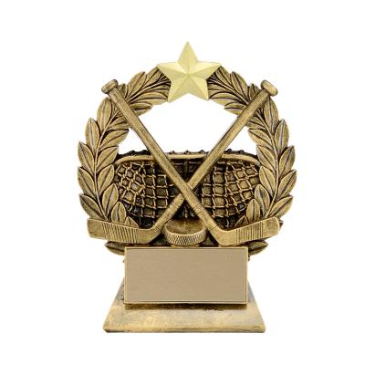 China Europe Resin Laurel Trophies Ice Hockey Trophy Sports Awards Figure for sale