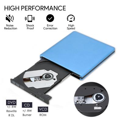 China Blu Ray BD-RE DVD-RW Burner 3D 4K Blu-ray Player External Disc for IMAC for PC CD/DVD External Optical Drive for sale