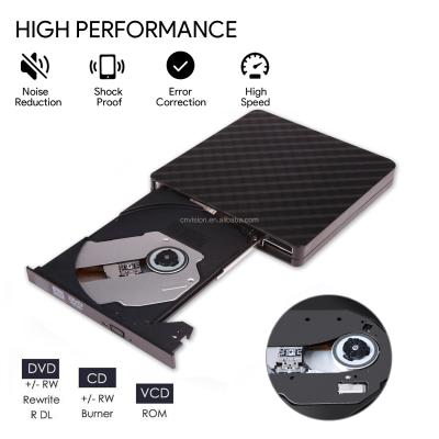 China External USB 3.0 and Type-C External CD/DVD CD/DVD ROM Drive Burner for Laptop for Desktop Optical Drive for sale