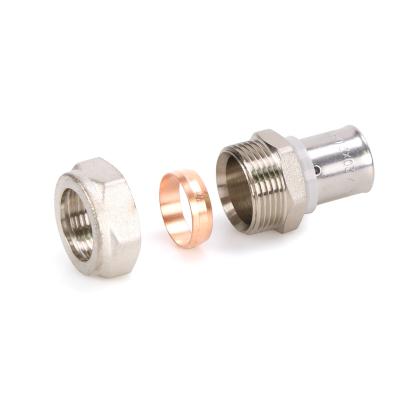 China Copper Brass Press / Fitting - TH Type Connector With Aenor/Wras/Skz/Watermark/Acs/Cstb Certificate 16mm for sale