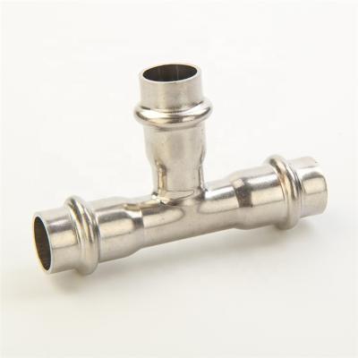 China Factory Supply Good Quality Different Sizes Stainless Steel Tee Manifolds Valve 15mm for sale