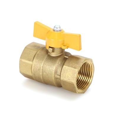 China General brass ball valve (double female valve) for gas supply for sale