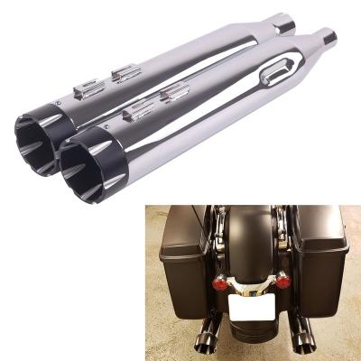 China 4.5 Inch Glide On Mufflers For Harley Touring 2017-UP Street Glide, Road Glide, Road King, Electra Glide, M8, Ultra Classic Bikes Inch Left-1.75 for sale