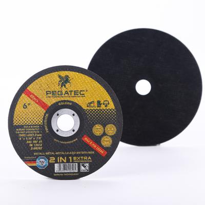 China Inox & Professional Metal Cutter Pegatec 6 Inch 150mm Abrasive Thin Metal Nonwoven Stainless Steel Polishing Wheel for sale