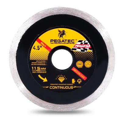 China Continuous Cutting PEGATEC Rim Diamond Grinding Wheel Disc Quickly Cutting Marble Tile Wet and Dry Concrete Pavers Bricks for sale