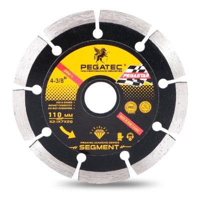 China Wet and Dry Cutting 110mm Factory Direct Sale Soff Cut Concrete Blade Green Diamond Blade for sale