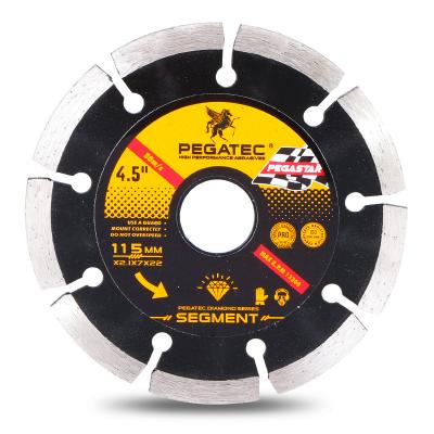 China Wet and Dry Cutting 115mm Green Concrete Cutting Vacuum Wet Welded Diamond Saw Blade for sale