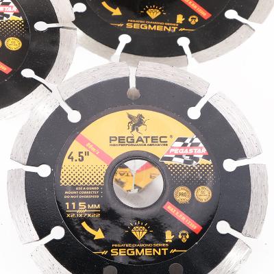 China Wet and Dry Cut 4.5inch Diamond Saw Blade Disc Diamond Concrete Tile Cut Grinding Wheel for sale