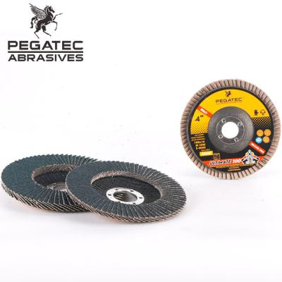 China FINAL High Quality Steel/Metal/Iron Abrasive Cloth 4 Inch Flower Shape Backing Plastic Abrasive Pad Fin Disc for sale