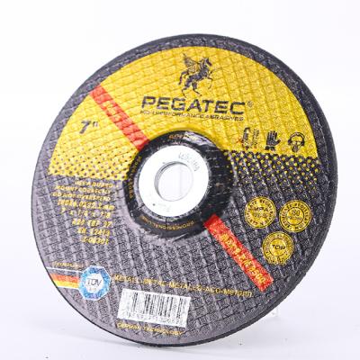 China PEGATEC Welding Manufacturers 7 Inch 180x6x22mm Metal Floor Specification Grinding Wheel for sale