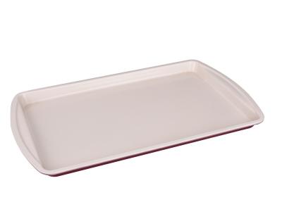 China Disposable Healthy Ceramic Coated Nonstick 11X17in Cake Tray , Nonstick Baking Bake Trays Nonstick Oven Tray for sale