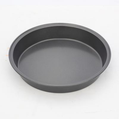 China 9inch Sustainable Round Cake Pan Non-Stick Carbon Steel Baking Tin Oven Dish For Bread Pizza for sale