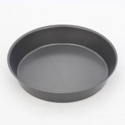 China 9inch Sustainable Round Cake Pan Non-Stick Carbon Steel Baking Tin Oven Dish For Bread Pizza for sale