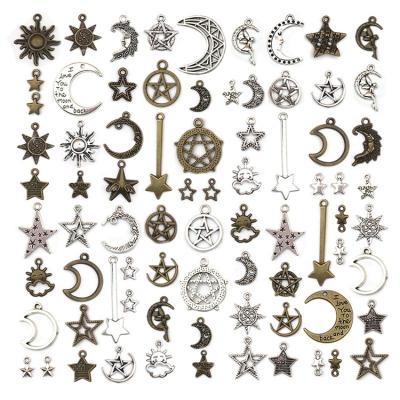 China BOHEMIA Star Moon Pendant Design Diy Charms For Bracelet / Necklace Cute Charms For Jewelry for sale