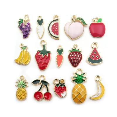 China BOHEMIA Fruit Watermelon Rubber Charms For Mud Cute Charms For Jewelry In 2021 for sale