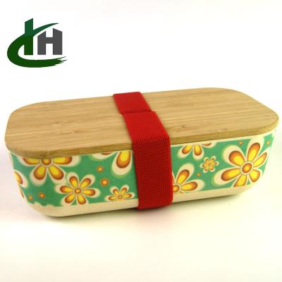 China 2020 New Freshness Preservation Style Bamboo Fiber Lid Water Proof Food Container, Storage Box, Lunch Box for sale