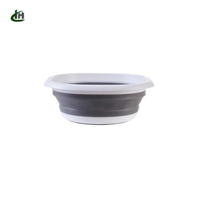 China Hot Sale Space Viable Collapsible Collapsible Travel Saving Kitchen Bathroom Sink Plastic Basin for sale