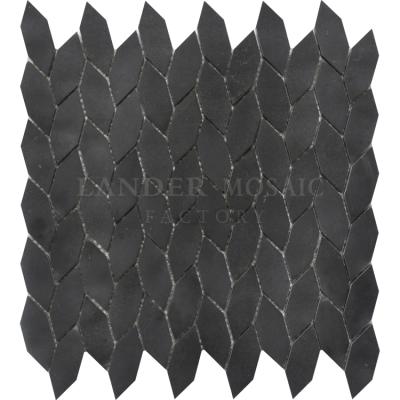 China Parquet Black Lava Stone Mosaic Slab Kitchen Floor Tiles Bathroom Floor Tiles And Mosaic for sale