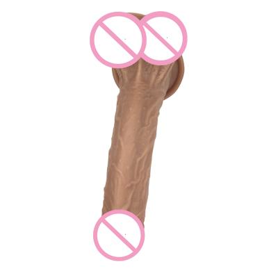 China Adult Sex 8.85 Inch Silicone Penis Rubber Sex Toys For Female for sale