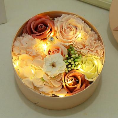 China Valentine's Day Mothers Day Rose Soap Flower Gift Paper Gift Packaging Box Customized Environmentally Friendly for sale