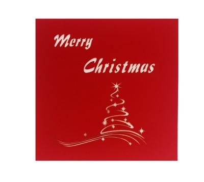 China The Other Luxury Holiday Pop Art Paper Decoration 3D Christmas Greeting Gift Certificate Wholesale for sale