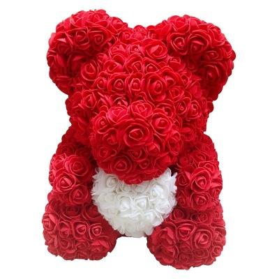 China Valentine Gift 16 Inch Green High Quality Foam Teddy Rose Rear Environmental Protection Girlfriend Christmas 40 Inch With Heart for sale