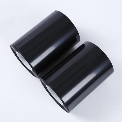 China Moisture Proof Manufacturer Black 36 Micron PET Mylar Black BOPET Sheet Polyester Film for sale