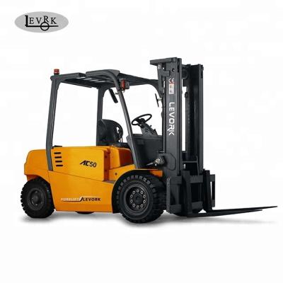 China 5ton 5 Ton 6ton 4 Wheel Battery Electric Forklift 2000kg for sale