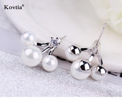 China Afro girl earrings 2018 Afro girl earrings jhumka white gold earrings pearl earrings for sale