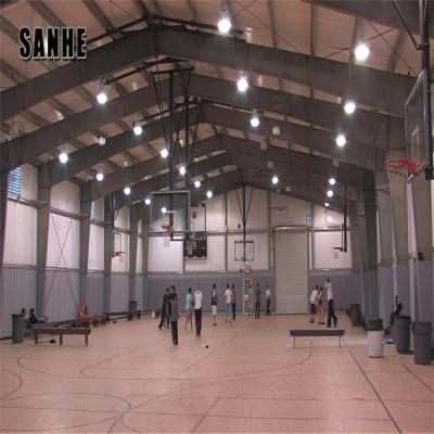 China Steel frame sports hall steel structure badminton court construction for sale