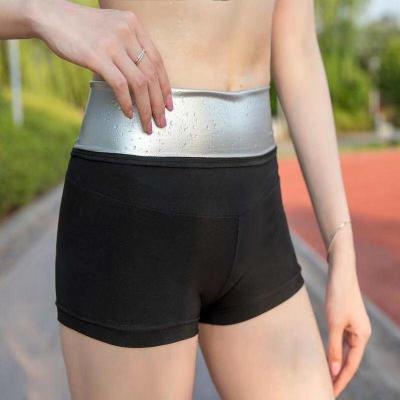 China Hot Viable Fat Burning Women Sauna Sweat Gaiters Knee Length Sweats Body Shaper Pants High Waist Sauna Sport Tracksuit for sale