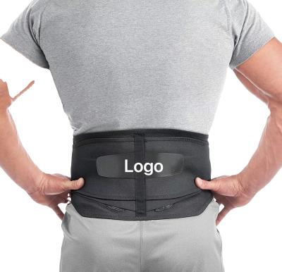 China The Neoprene/Nylon Compression Pad Back Brace Lumbar Support Adjustable Belt For Women And Men for sale