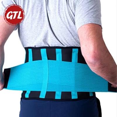 China Breathable Neoprene Adjustable Posture Corrector Waist Support Lower Back Belt Faja Lumbar Back Brace for sale