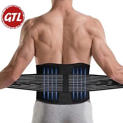 China Breathable Neoprene Adjustable Posture Corrector Waist Support Lower Back Belt Faja Lumbar Back Brace for sale