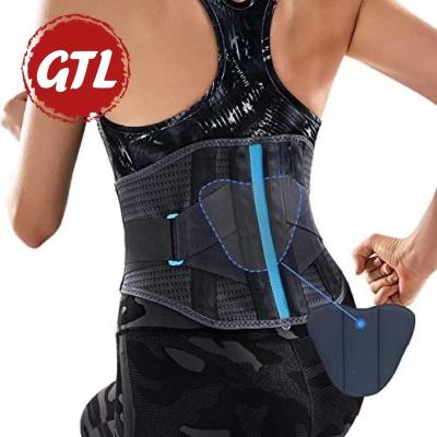 China Neoprene Breathable Posture Corrector Adjustable Waist Support Belt Lower Back Removable Lumbar Protection Back Brace for sale