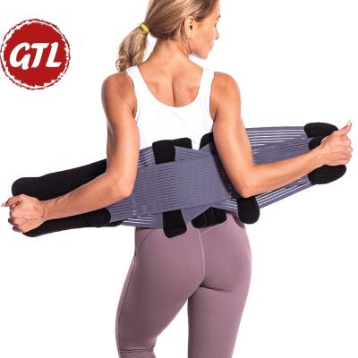 China Spandex & Nylon Heavy Lifting Back Brace For Lower Back Pain Women Adjustable Posture Corrector for sale