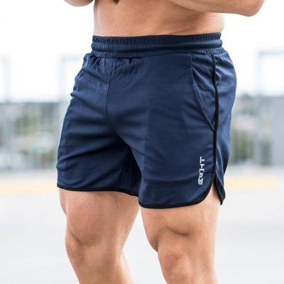 China Anti-Wrinkle Mens Workout Running 2 In 1 Gym Training Shorts With Pockets Mens Elastic Waist Shorts for sale