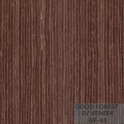 China Apricot Brown Wood Veneer Dyed Engineered Veneer For Cabinet Face for sale