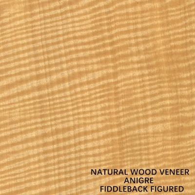 China Musical Instruments Africa Anegre Figured Wood Veneer Fiddle Back Grain 0.5mm zu verkaufen