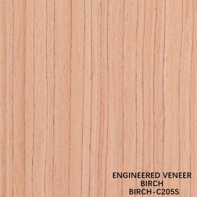 Cina Engineered Birch Wood Veneer 205S/205C Grade A For Interior Export Standard For Door And Cabinet Face in vendita