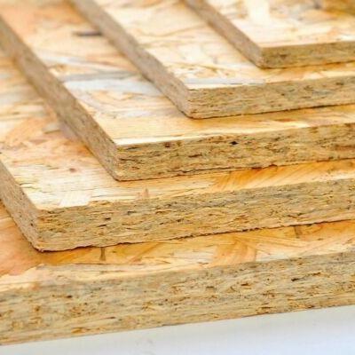 China Radiata Pine Oriented Strand Board Osb4 2440*1220*18mm Can Be Customsized For Exterior Wall And Roof Panel for sale