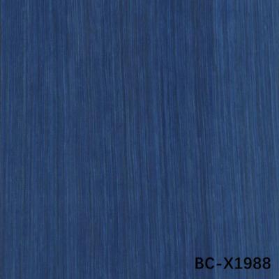 China High-End Engineered Wood Veneer Bule Classic BC-X1988 Straight Grain Dyed Color For Hotel Decoration Sample Copy for sale