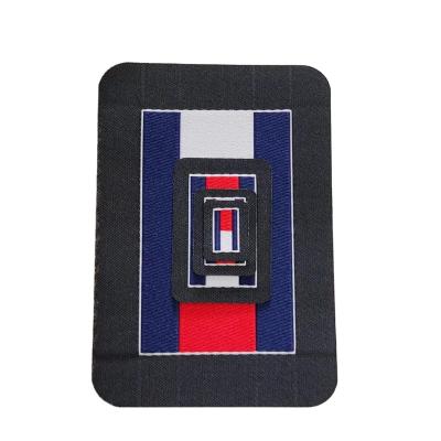 China New Type Durable Embroidered Woven Custom Label Polyester Patch Size Color Pattern Label Use For Garment for sale