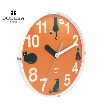 China Art Decor Customized Custom Unique Clocks Cheap Plastic Wall Clock for sale