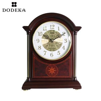 China Antique Style Round Face Vintage Luxury Desk Table Clock Antique for sale