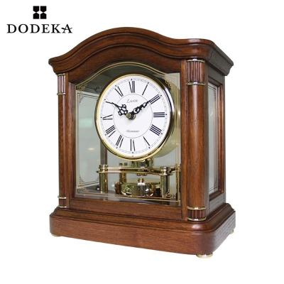 China Antique Style Decorative Mechanical Mantle Table Style Clock Desk for sale