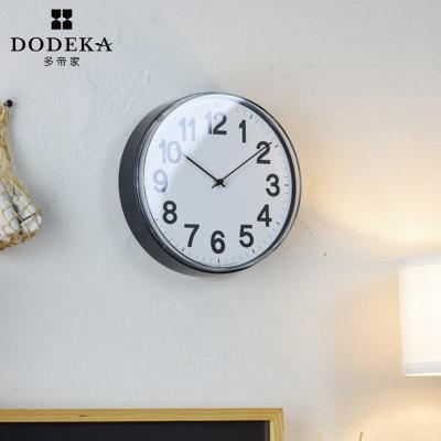 China Decorative Auto Digital Plastic Wall Clock Clock Art Plastic Wall Clocks for sale