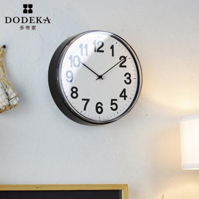 China custom decorative graphic plastic wall clocks 3 d cover customized home clock face plastic wall clock for sale