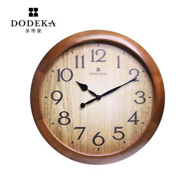 China Antique Style Taiwan Customized Tradition Wood Wall Clock for sale